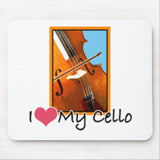 I Love My Cello Mouse Pad