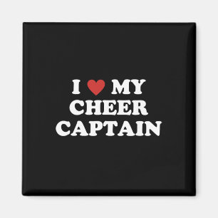 I Love My Cheer Captain, Cheerleading Mom Dad Magnet