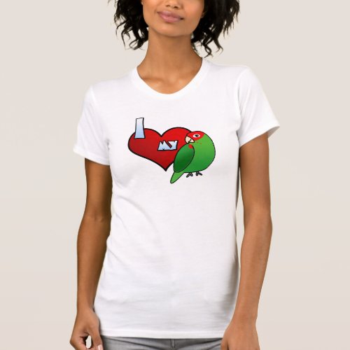 I Love my Cherry Headed Conure T Shirt