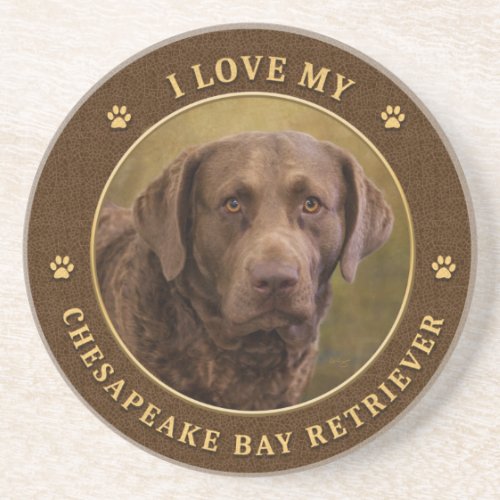 I Love My Chesapeake Bay Retriever Coasters