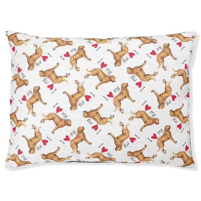 I Love my Chesapeake Bay Retriever Pet Bed (Front)