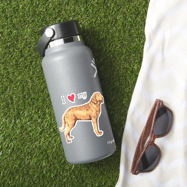 I Love my Chesapeake Bay Retriever Vinyl Sticker (HydroFlask Insitu)