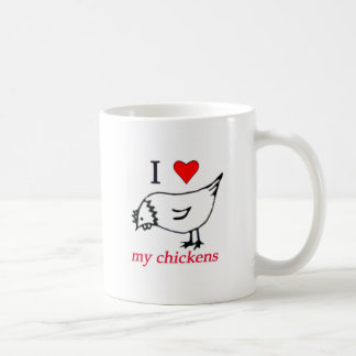 I Love my chickens Coffee Mug