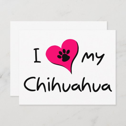 I Love my Chihuahua (Front/Back)