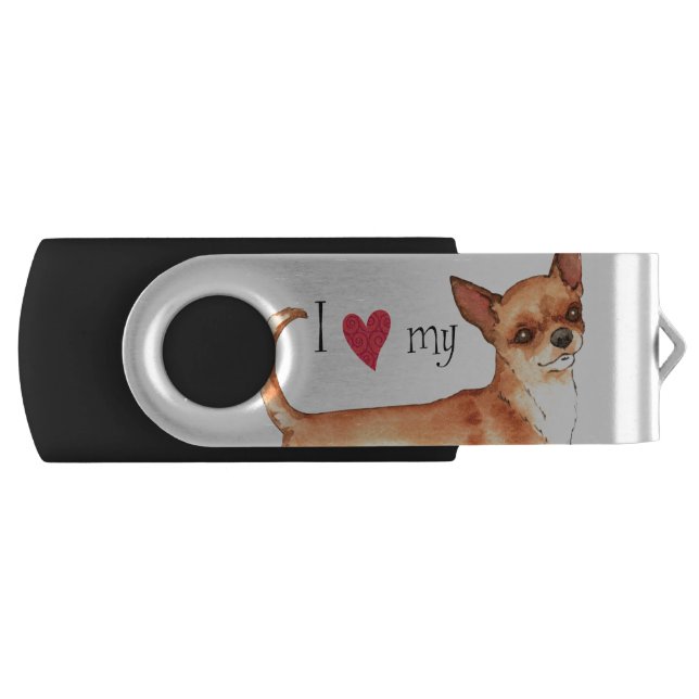 I Love my Chihuahua Flash Drive (Front)