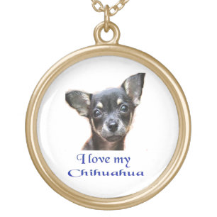 I love my Chihuahua Gold Plated Necklace