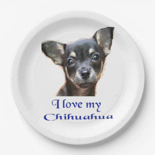 I love my Chihuahua Paper Plates