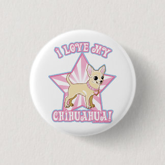 I-love-my-chihuahua-ta Pinback Button