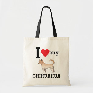 I Love My Chihuahua Tote Bag
