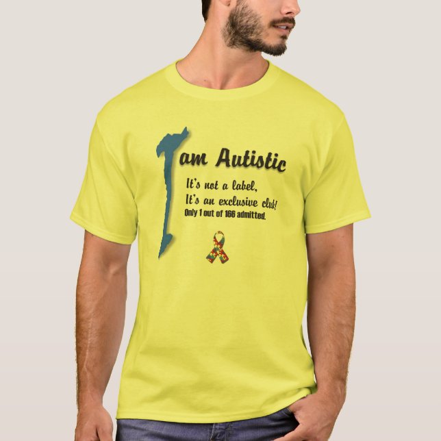 I love my child with autism - unique t-shirt desig (Front)
