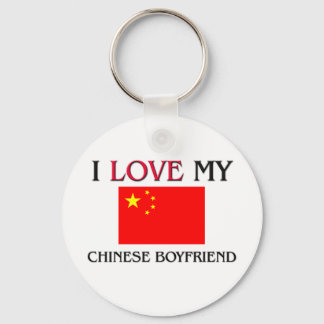 I Love My Chinese Boyfriend Keychain