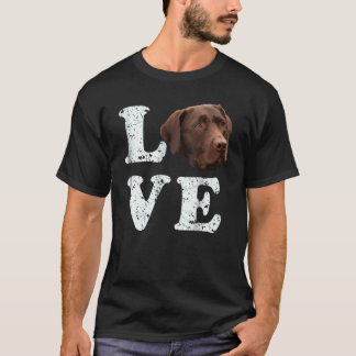 I Love My Chocolate Lab Labrador Retriever Dog Tee