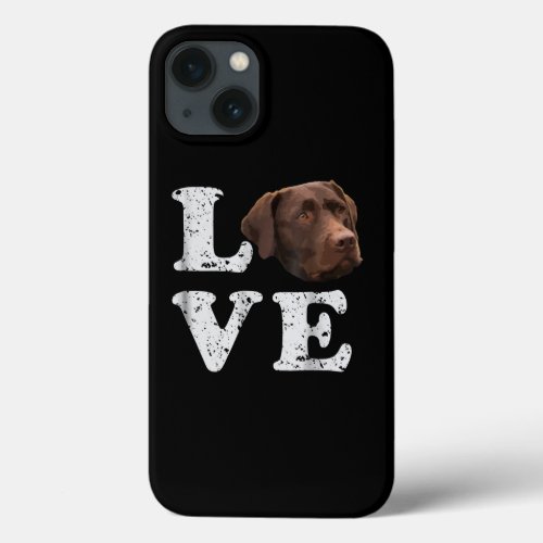 I Love My Chocolate Lab Labrador Retriever Lover iPhone 13 Case