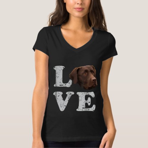 I Love My Chocolate Lab Labrador Retriever Lover T_Shirt