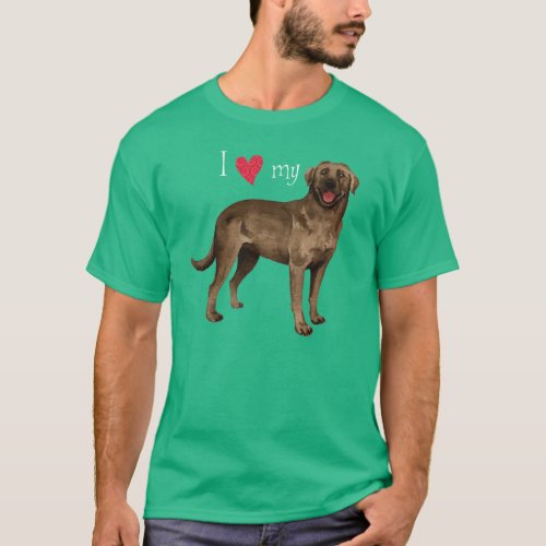 I Love my Chocolate Lab T_Shirt