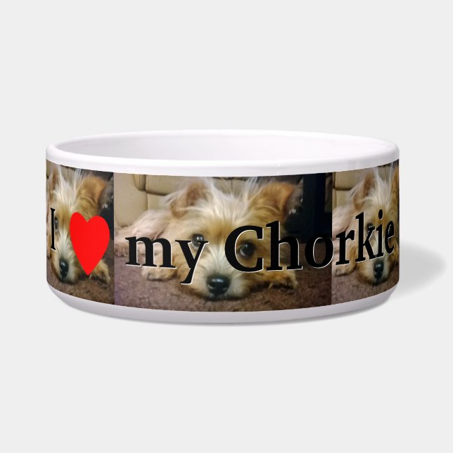 I love my Chorkie Bowl (Front)