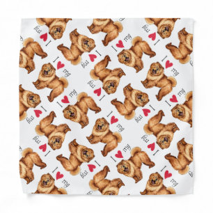 I Love my Chow Chow Bandana
