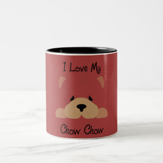 I Love My Chow Chow Two-Tone Coffee Mug