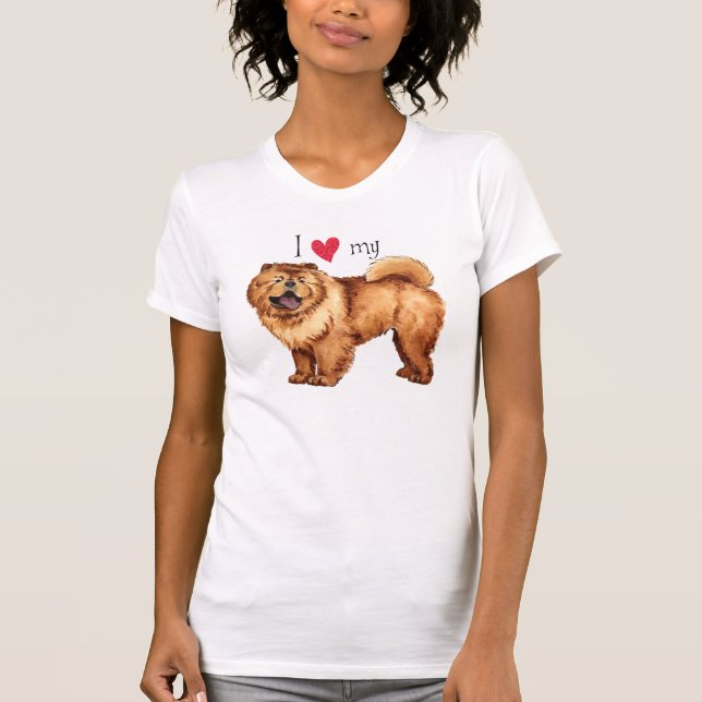I Love my Chow T-Shirt (Front)