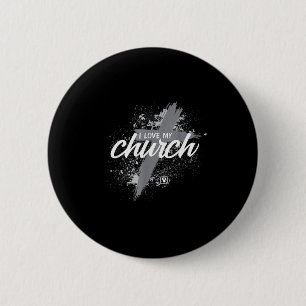 I Love My Church - Midland New Life Vineyard, Mi  Button
