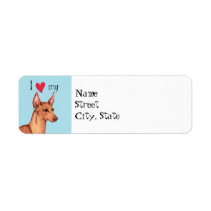 I Love my Cirneco dell'Etna Label