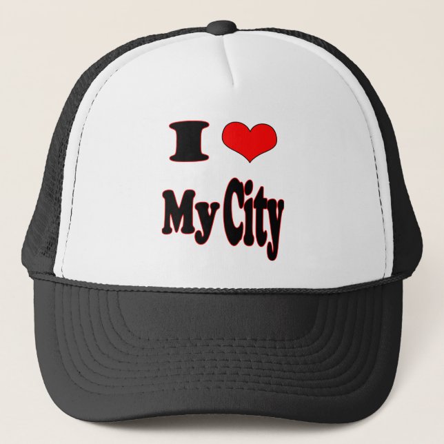 I Love My City-Hat (1) Trucker Hat (Front)