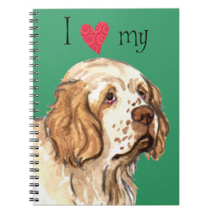 I Love my Clumber Spaniel Notebook