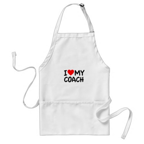 I love my coach adult apron