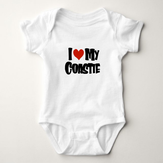 I love my Coastie Baby Bodysuit (Front)