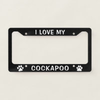 I Love My Cockapoo - Dog Paw Prints Custom