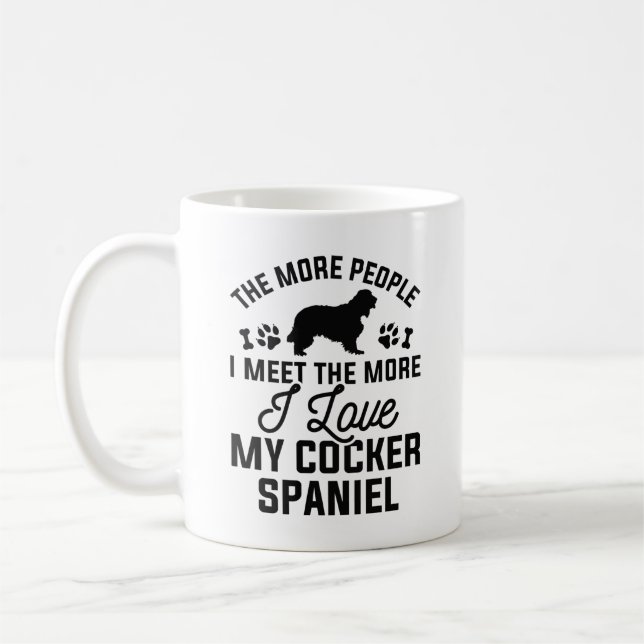 I Love My Cocker Spaniel Coffee Mug (Left)