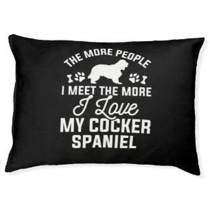 I Love My Cocker Spaniel Pet Bed