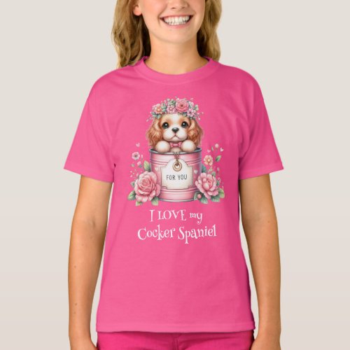 I LOVE my Cocker Spaniel T_Shirt