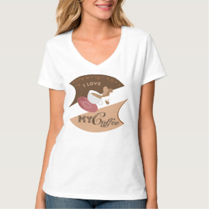 I Love My Coffee Retro Diner Java Splash T-Shirt