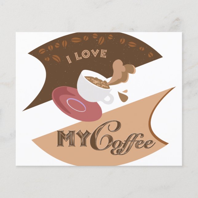 I Love My Coffee Retro Java Flyer (Front)