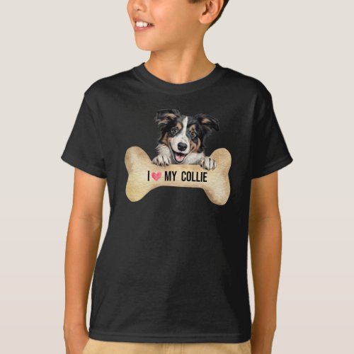 I Love My Collie  T_Shirt