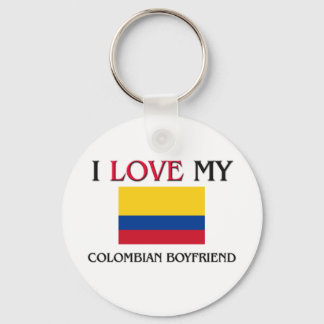 I Love My Colombian Boyfriend Keychain