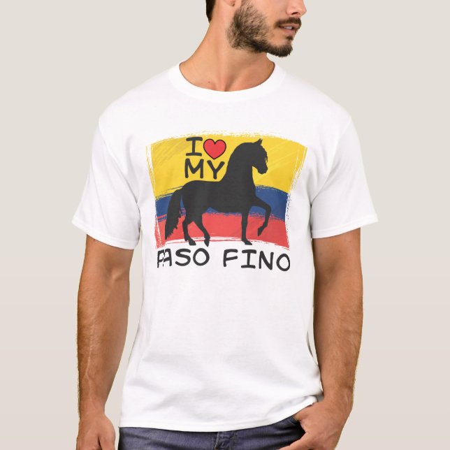 I Love My Colombian Paso Fino T-Shirt (Front)