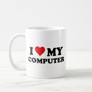I Love My Computer Coffee Mug