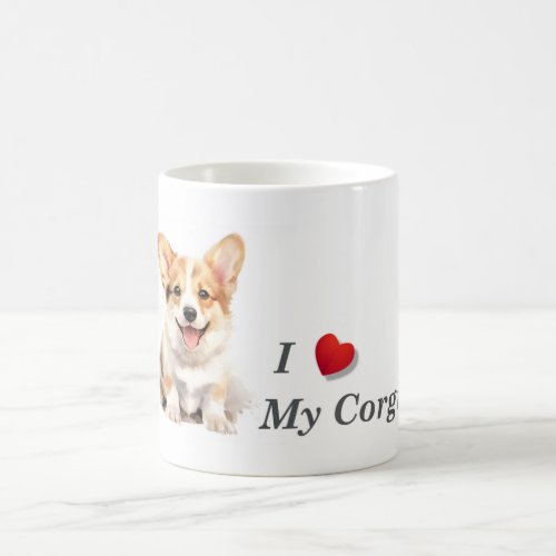 I Love My Corgi Coffee Mug