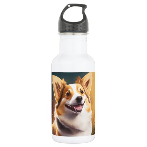 I Love My Corgi  Cute Dog Owners Stainless Steel Water Bottle