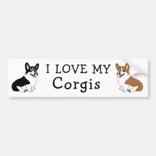 I love my Corgis Bumper Sticker