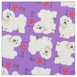 I Love my Coton de Tulear Fabric