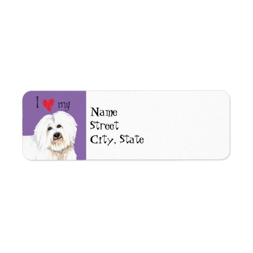 I Love my Coton de Tulear Label