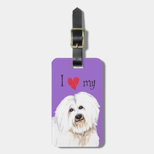 I Love my Coton de Tulear Luggage Tag