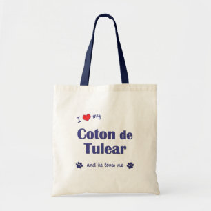 I Love My Coton de Tulear (Male Dog) Tote Bag