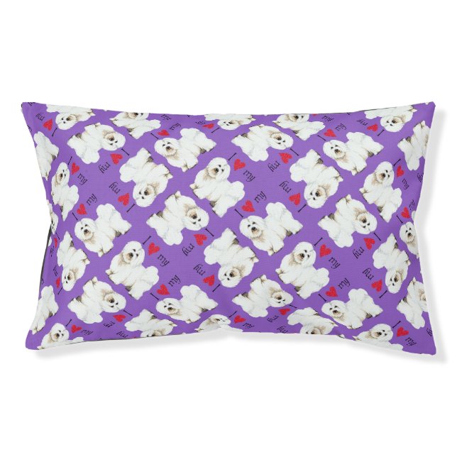I Love my Coton de Tulear Pet Bed (Front)
