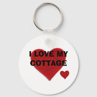 I LOVE MY COTTAGE KEYCHAIN