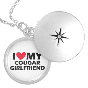 I Love My Cougar Girlfriend Locket Necklace