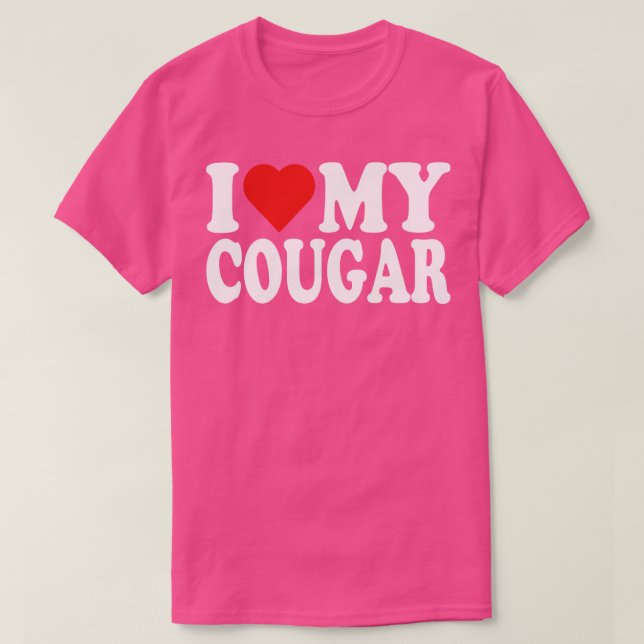 I Love my cougar T-Shirt (Design Front)